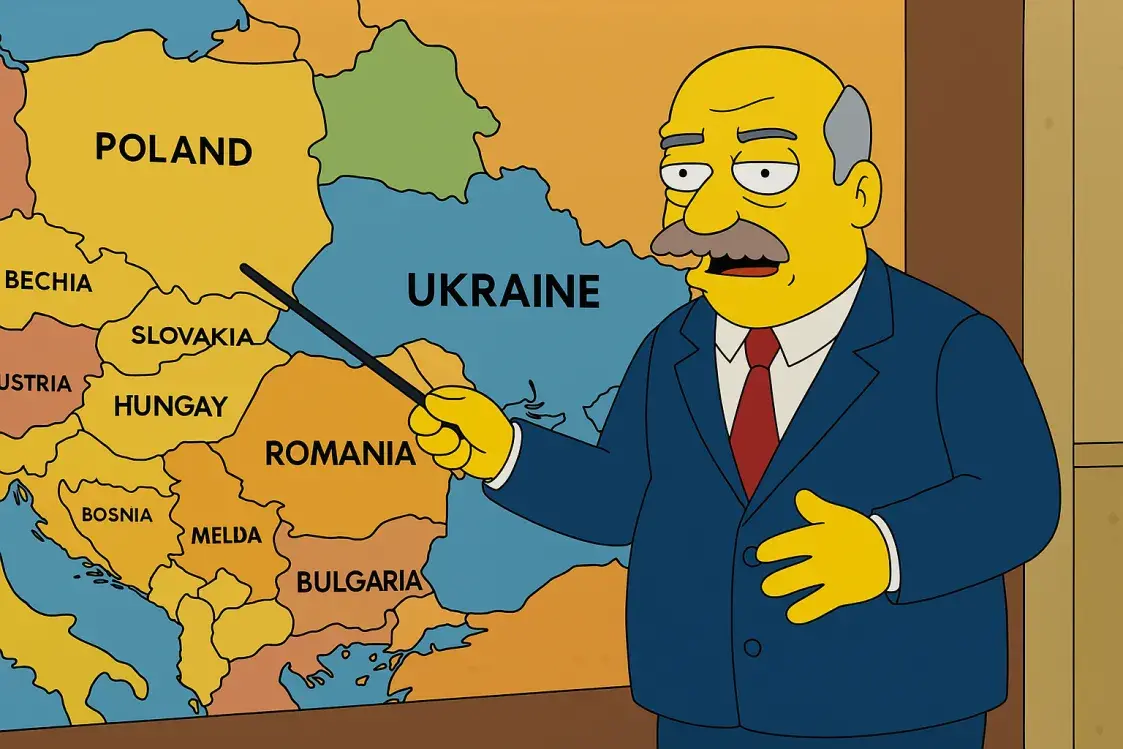 Як выглядае Беларусь у стылі "Сімпсанаў"