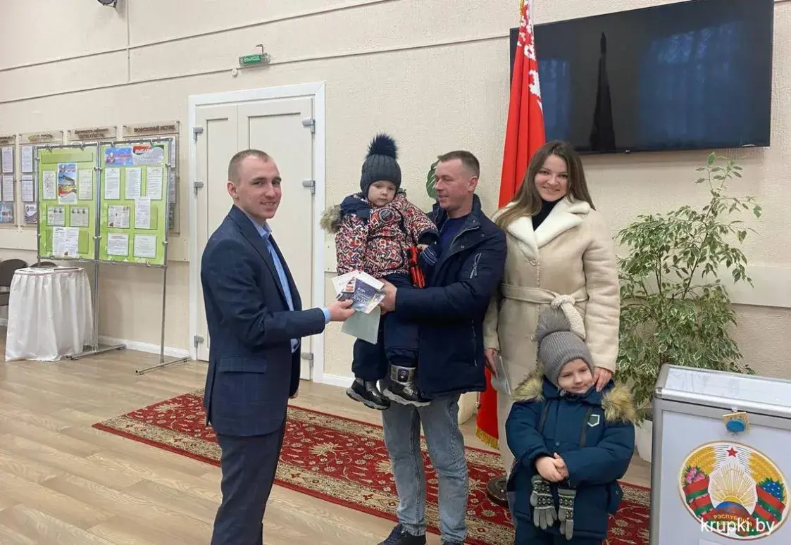 У Крупках быў пажар у будынку, у якім знаходзіцца адзін з выбарчых участкаў