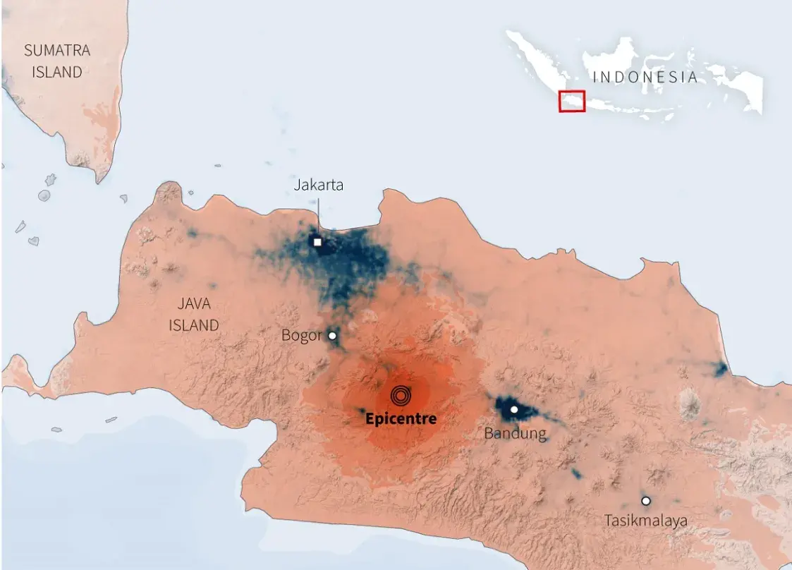 Магутны землятрус ў Інданэзіі, паведамляецца аб шматлікіх ахвярах