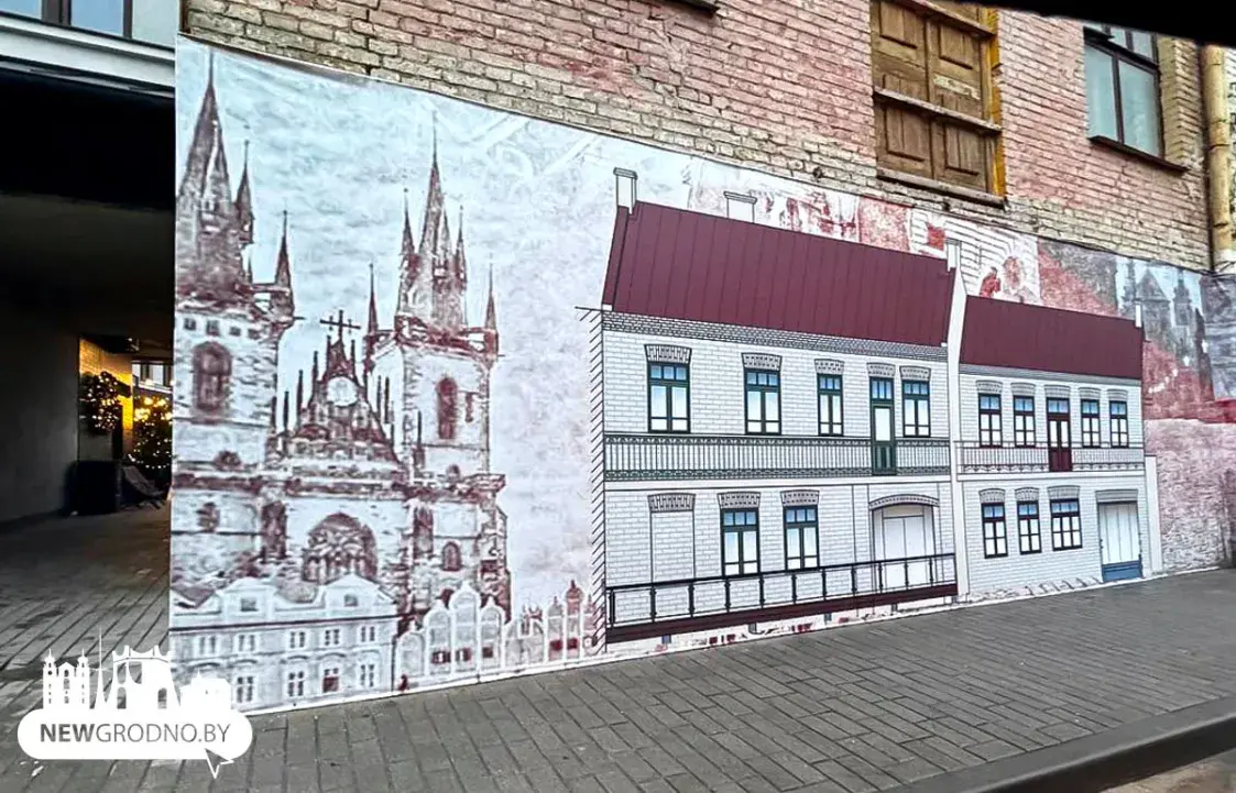 У цэнтры Гродна абвалілася сцяна стогадовага дома, які быў на рэканструкцыі