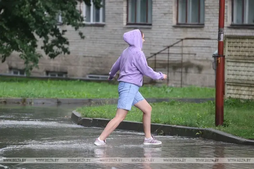 Моцная залева затапіла Гродна ў панядзелак