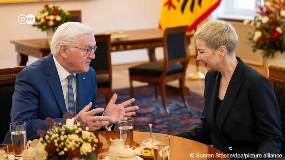 Марыя Калеснікава сустрэлася з прэзідэнтам Германіі