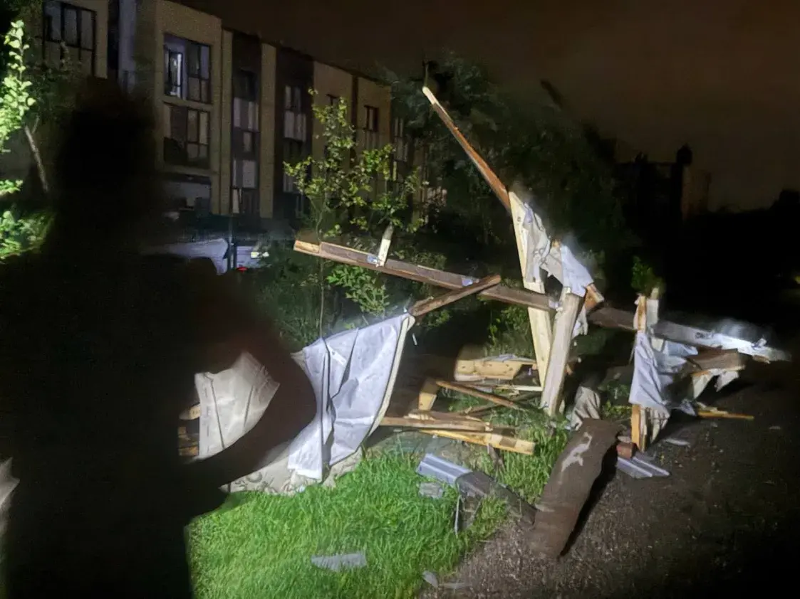 Уначы Мінск заліло, у Калодзішчах прайшоў ураган