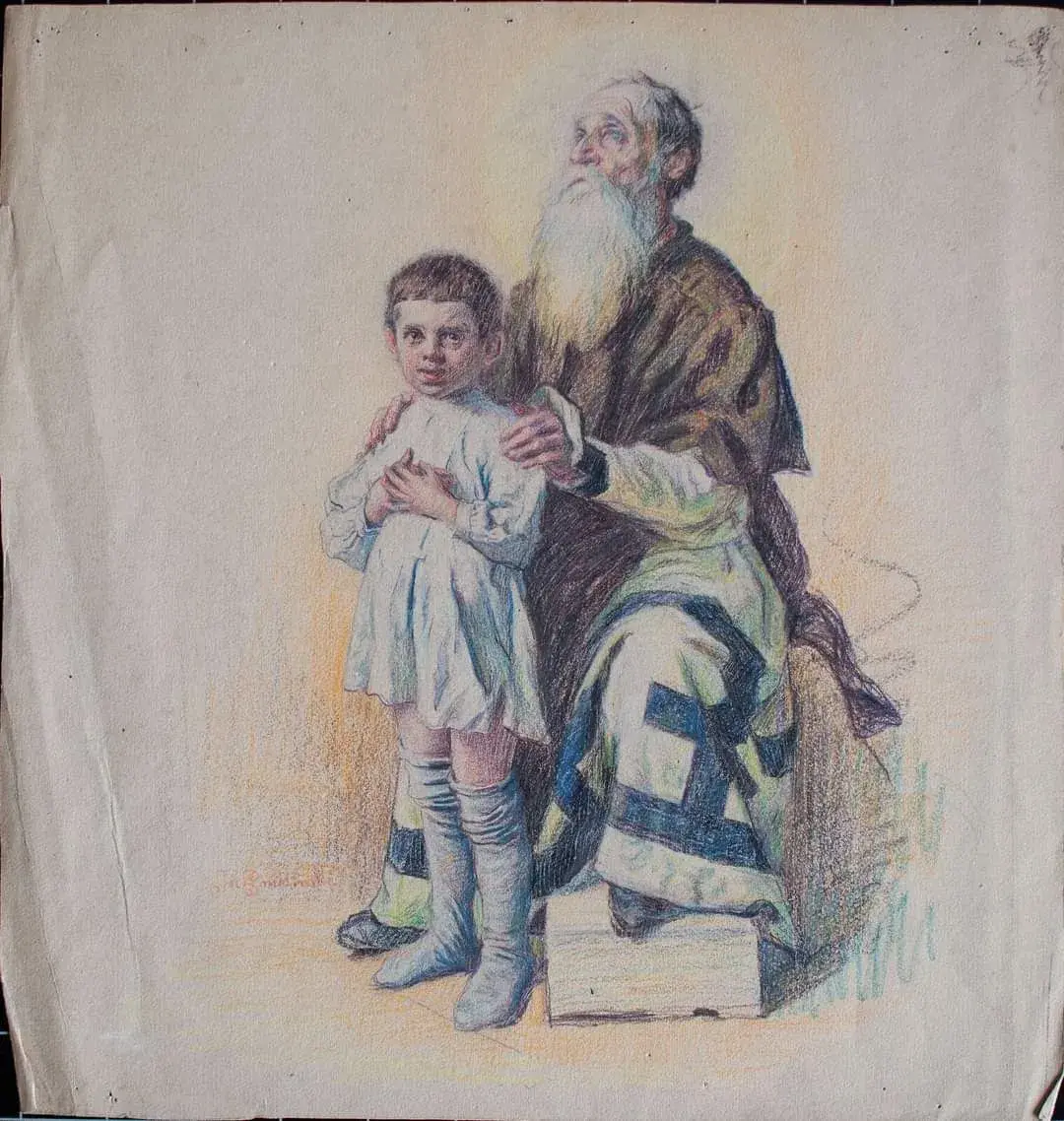 На аўкцыёне ў Германіі прадаюць экскізы роспісаў Чырвонага касцёла