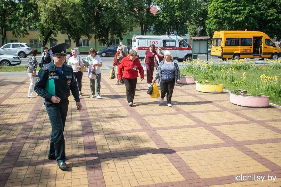 Эвакуацыйныя вучэнні правялі ў вёсцы на мяжы з Украінай 