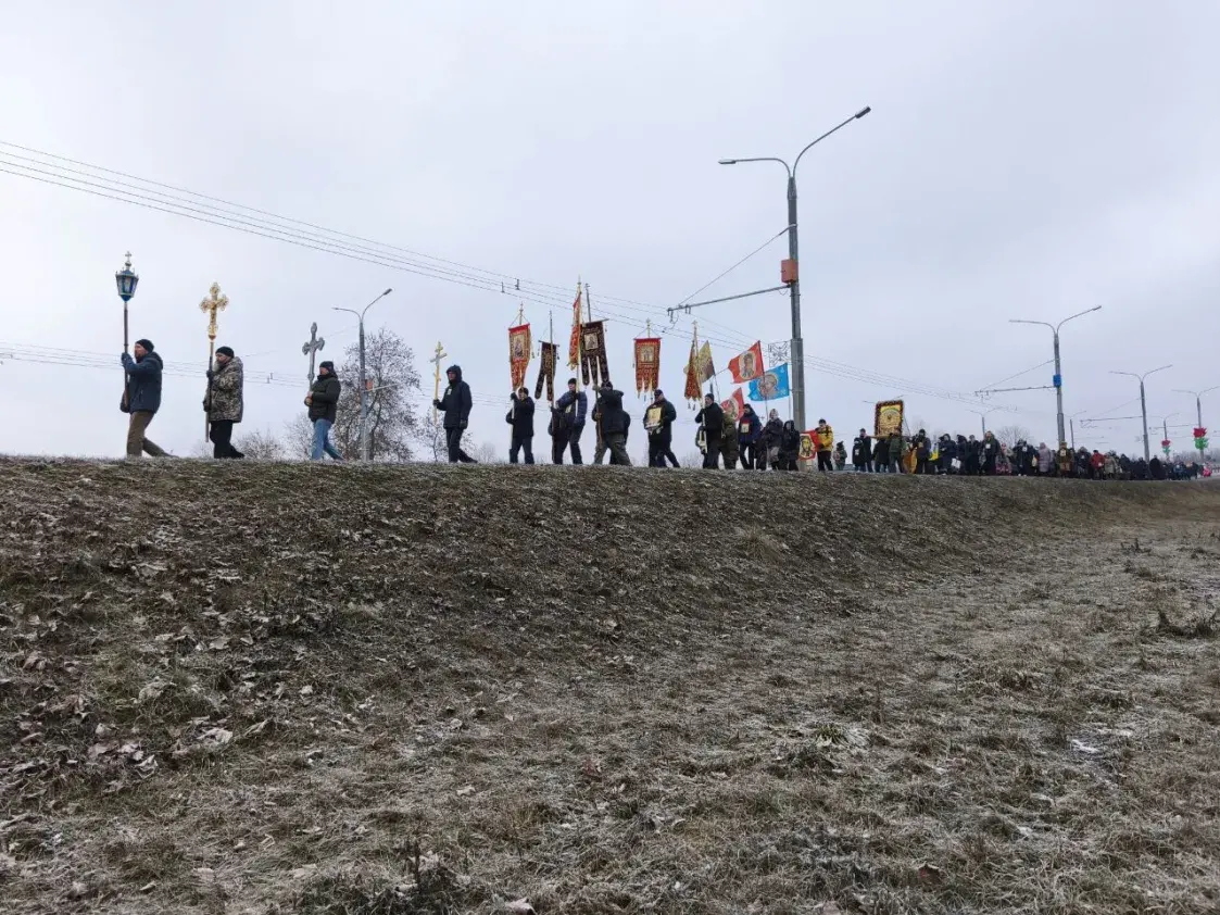 Шэсце да памятнага знаку ахвярам палітычных рэпрэсій прайшло ў Магілёве