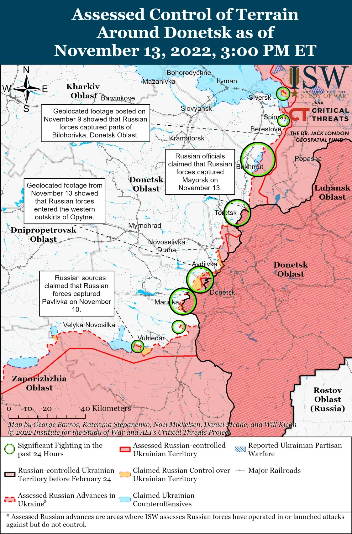 РФ усилит наступательные операции на Донбассе, считают в ISW — 264-е утро войны