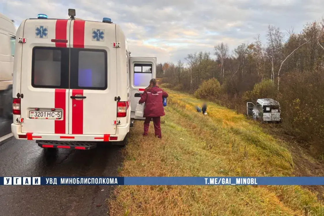 Пад Мінскам у аварыю трапіла маршрутка