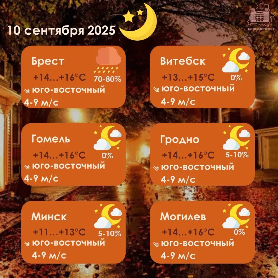 У сераду па захадзе Беларусі чакаецца моцны парывісты вецер