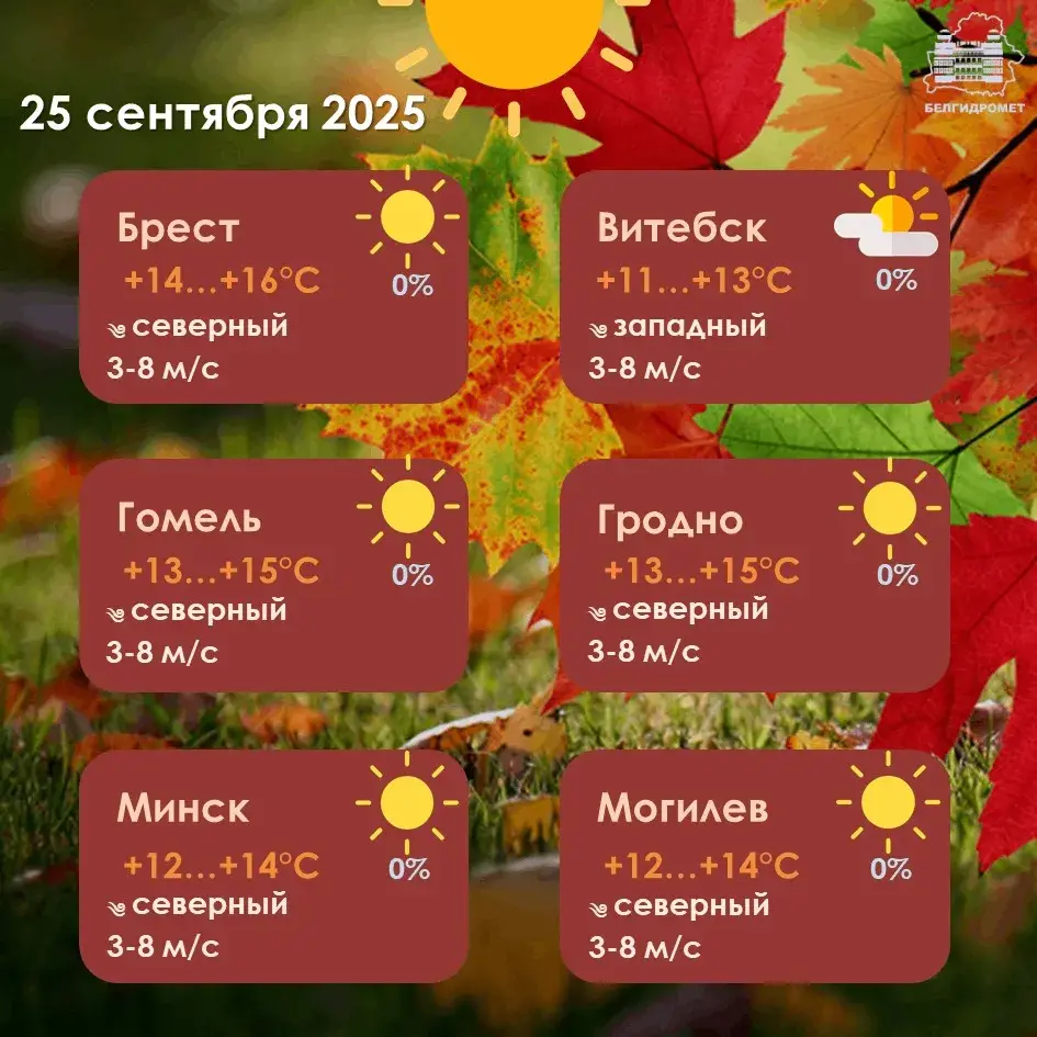 Белгідрамет абвясціў штармавое папярэджанне ў Беларусі