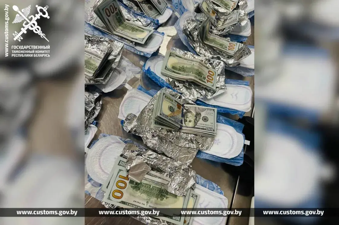 Беларуска везла кантрабандныя долары ў пракладках