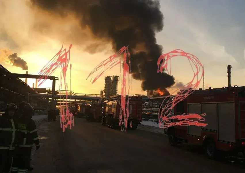 В России после атаки беспилотников загорелся очередной нефтезавод