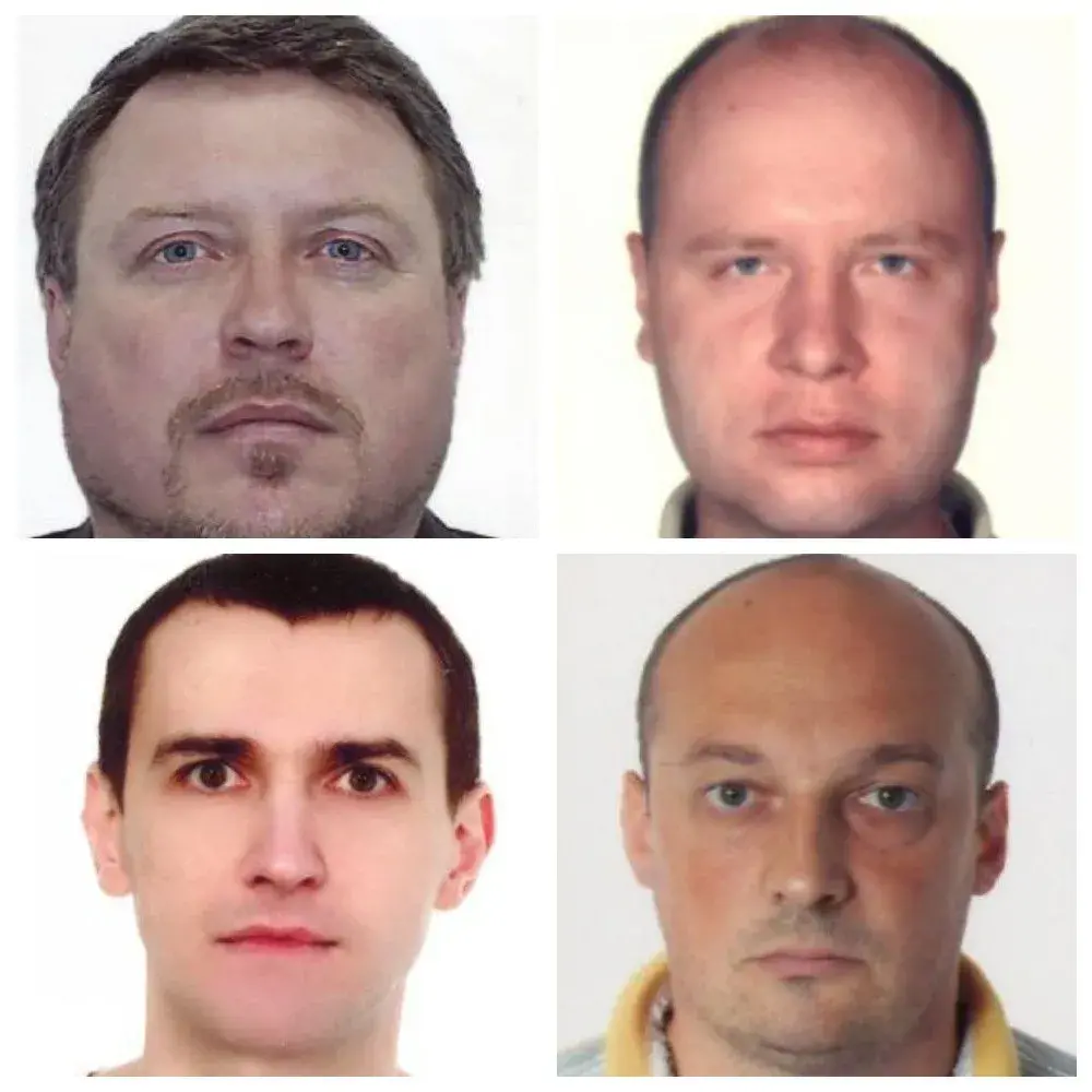 Мужчины, которых СК подозревает в нападении на посольство в Лондоне / t.me/skgovby