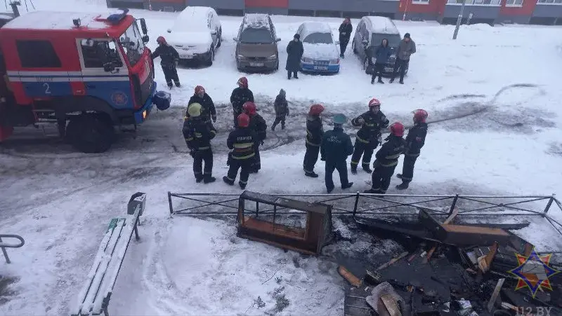 В Витебске утром горела многоэтажка — эвакуировали более 30 человек