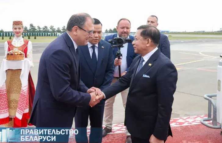 Кіраўнік хунты з М'янмы наведваў Мінск сёлета ў жніўні

