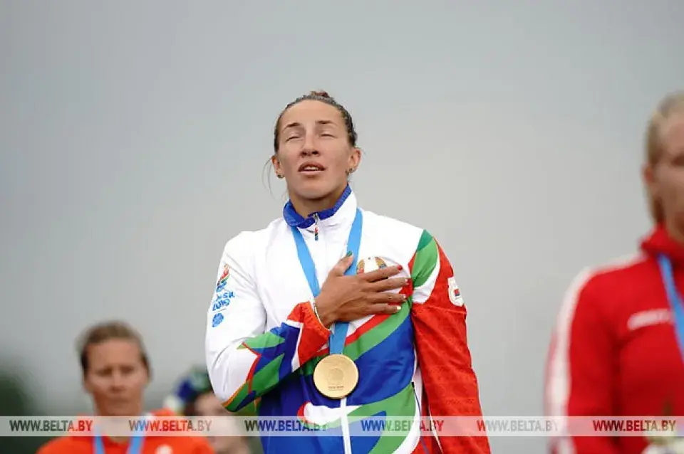 Вольга Худэнка — двухразовая чэмпіёнка II Еўрапейскіх гульняў