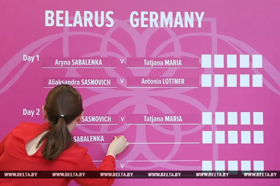 10 лютага пачнецца тэнісны матч Беларусь — Германія