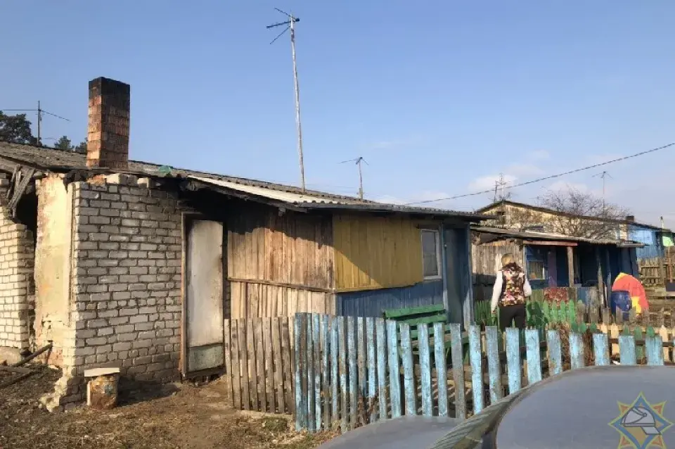 У Смалявіцкім раёне абрынуўся франтон жылога дома