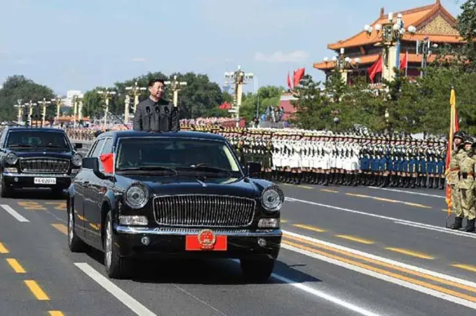 Аляксандр і Мікалай Лукашэнкі прысутнічалі на ваенным парадзе ў Пекіне (фота)