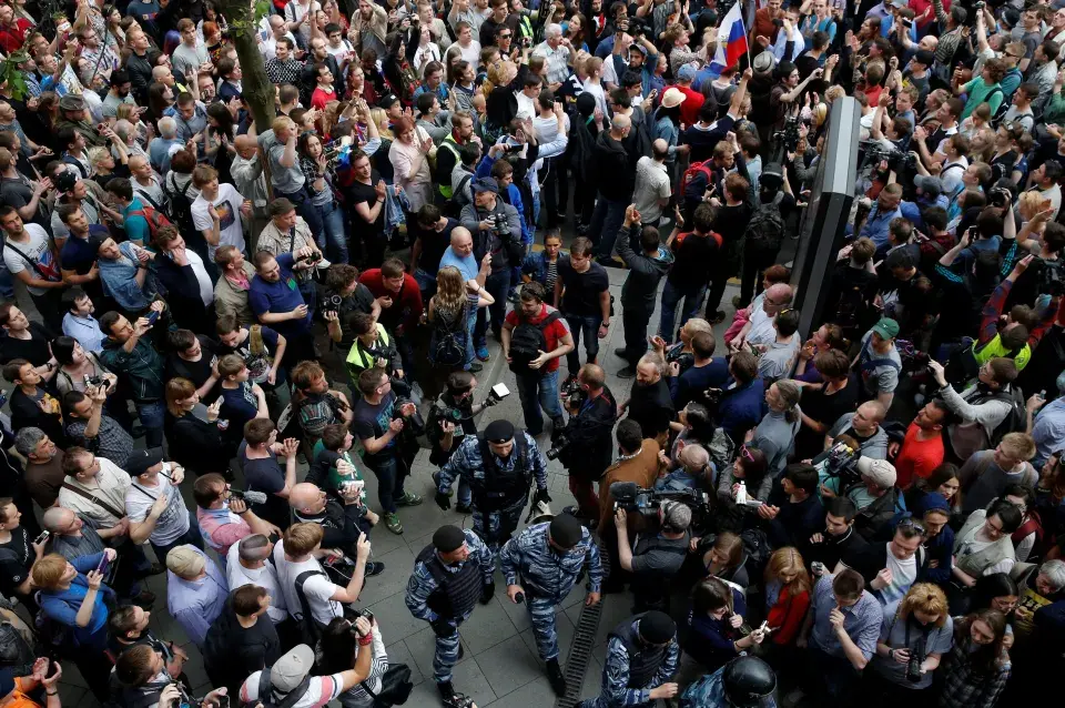 У 200 гарадах Расіі прайшлі акцыі пратэсту, затрымана 700 чалавек (фота, відэа)