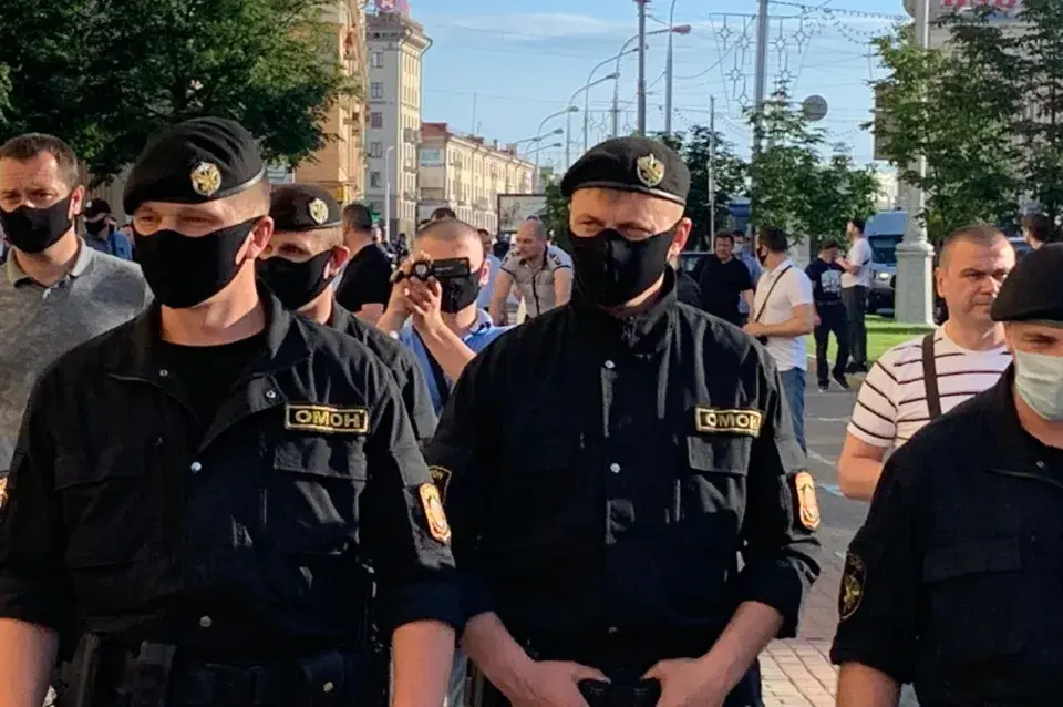 У Мінску прайшлі затрыманні