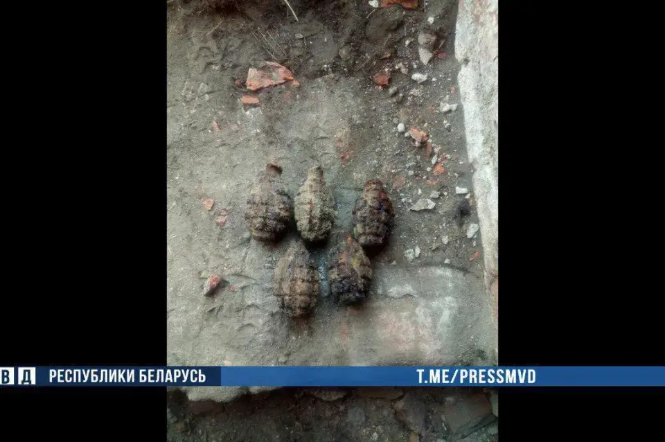 У Брэсцкай крэпасці знайшлі больш за 270 гранат