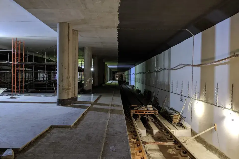 Диггеры опубликовали фото со строящаейся станция метро "Вокзальная"