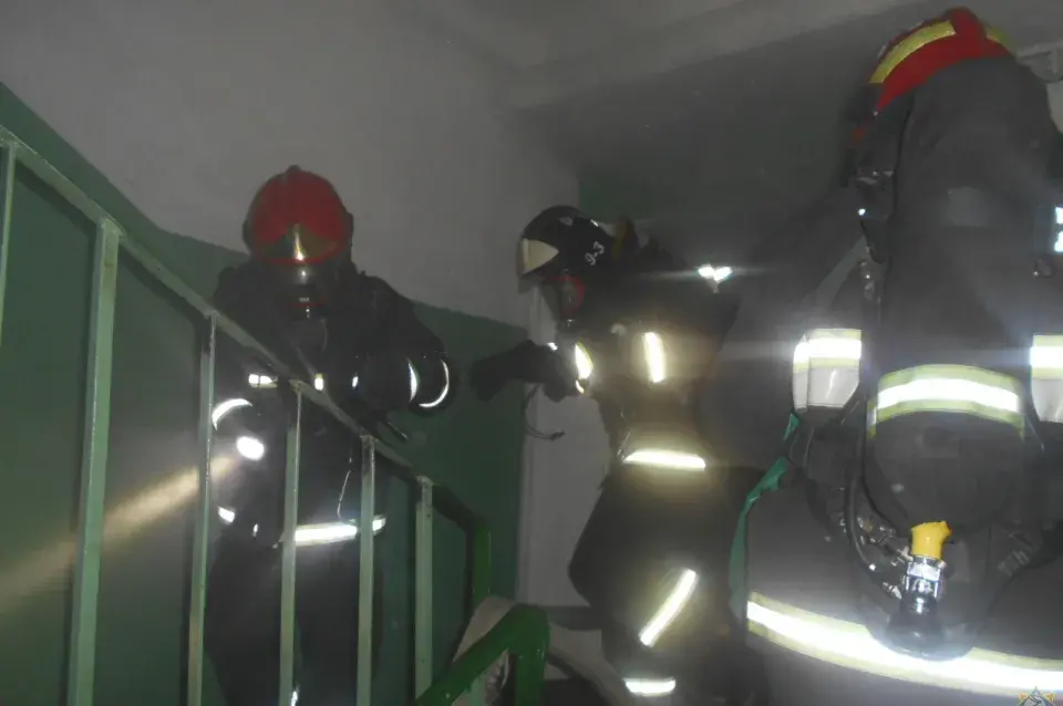 На пажары ў жлобінскім інтэрнаце эвакуявалі 67 чалавек, у тым ліку 11 дзяцей