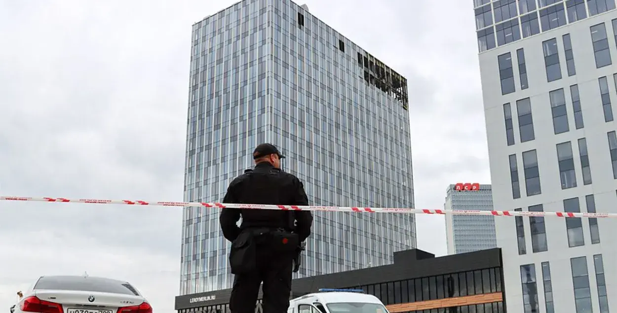 Во время одной из предыдущих атак на Москву пострадало здание бизнес-центра / агентство "Москва"