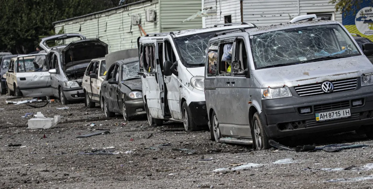 Последствия обстрела /&nbsp;Getty Images
