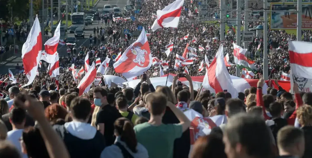 Протесты в Минске, 2020 год / EPA
