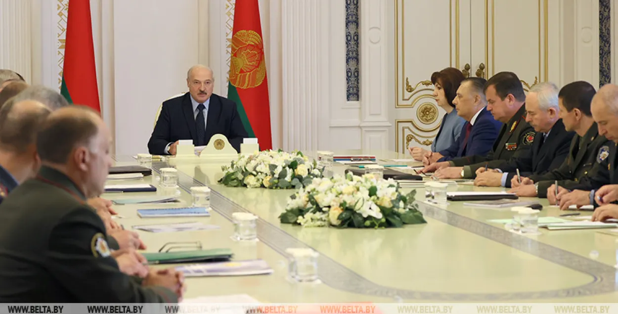 Александр Лукашенко во время совещания, 6 августа 2020-го / БЕЛТА​