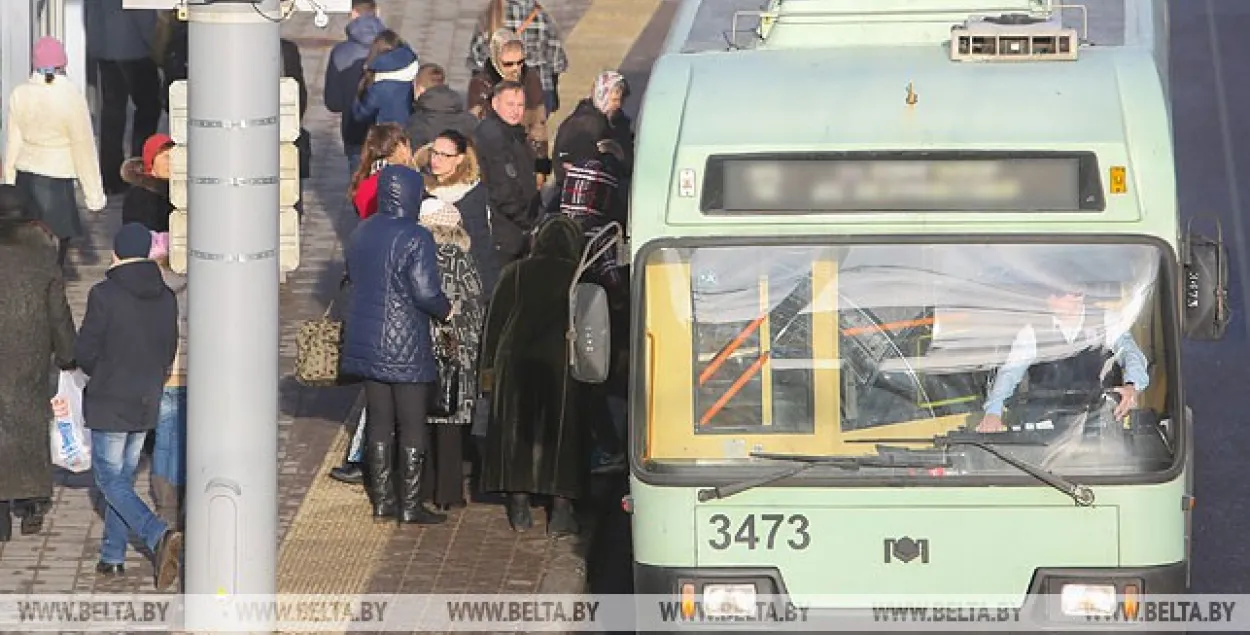 У Мінску на некаторых маршрутах спыняліся тралейбусы і электробусы