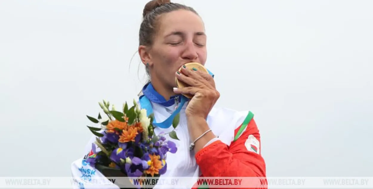 Вольга Худэнка — двухразовая чэмпіёнка II Еўрапейскіх гульняў