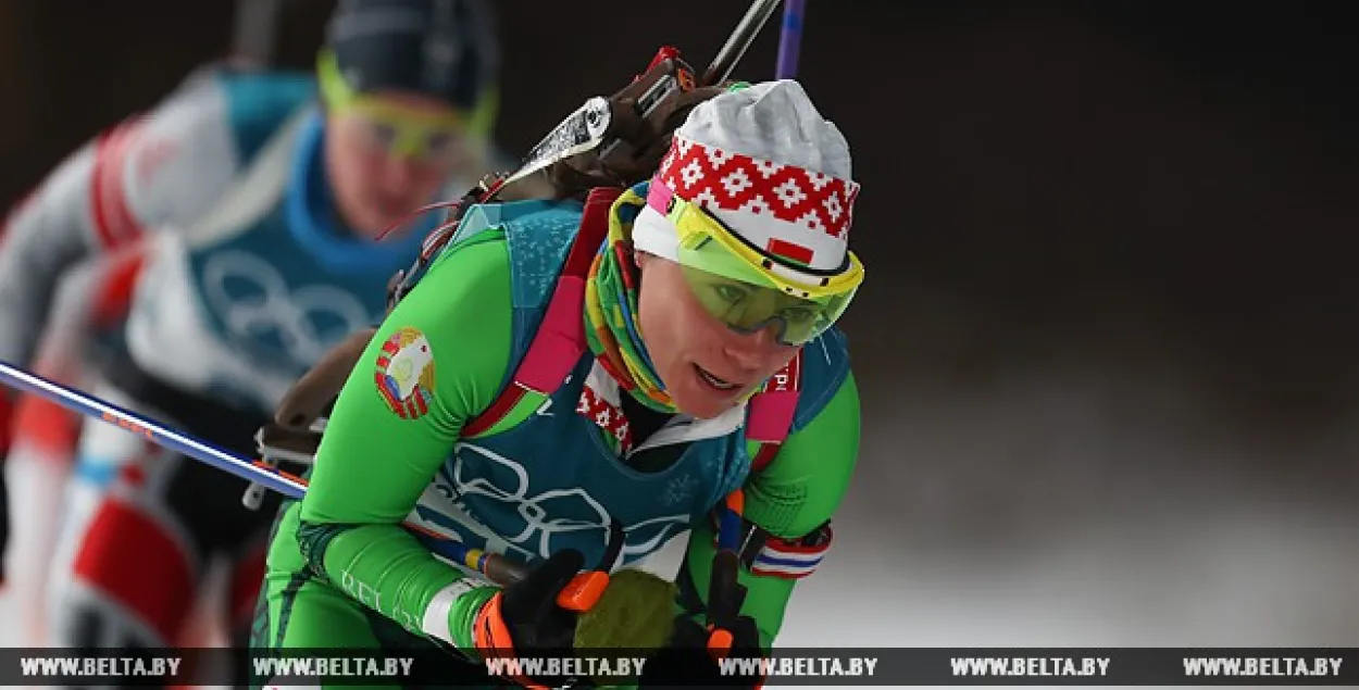 Беларускія біятланісткі раніцай у чацвер пазмагаюцца за алімпійскія медалі