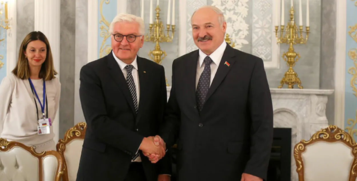 Штайнмаер і Лукашэнка / прэс-служба Лукашэнкі