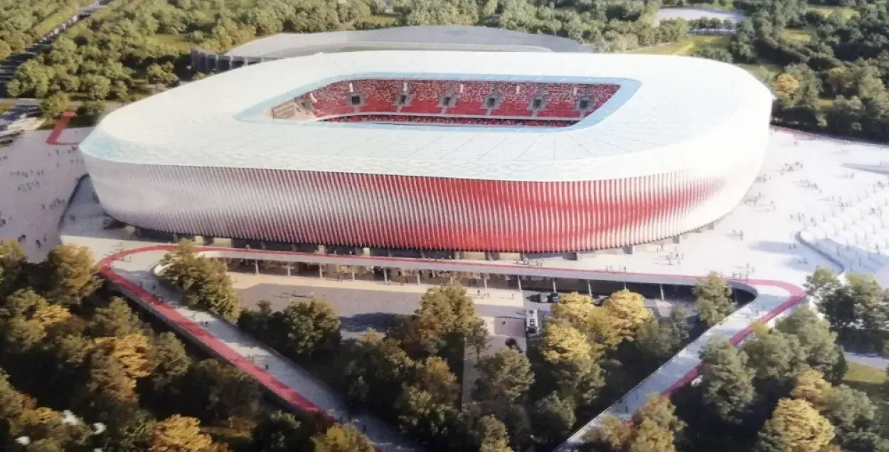 Design of a new stadium in Minsk.