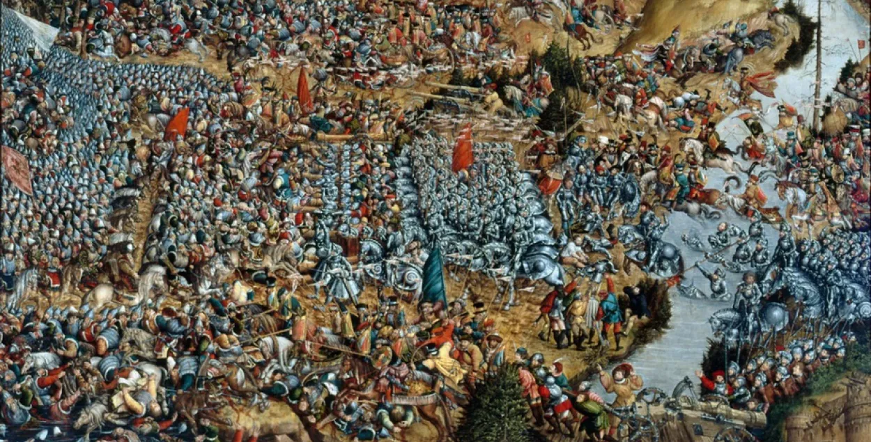 Битва под Оршей, 8 сентября 1514 года. Фрагмент картины