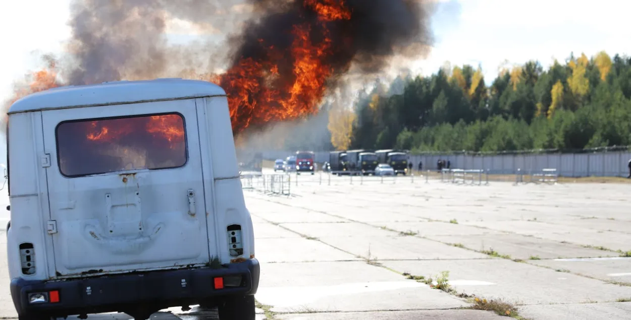 Во время учений / t.me/police_minsk
