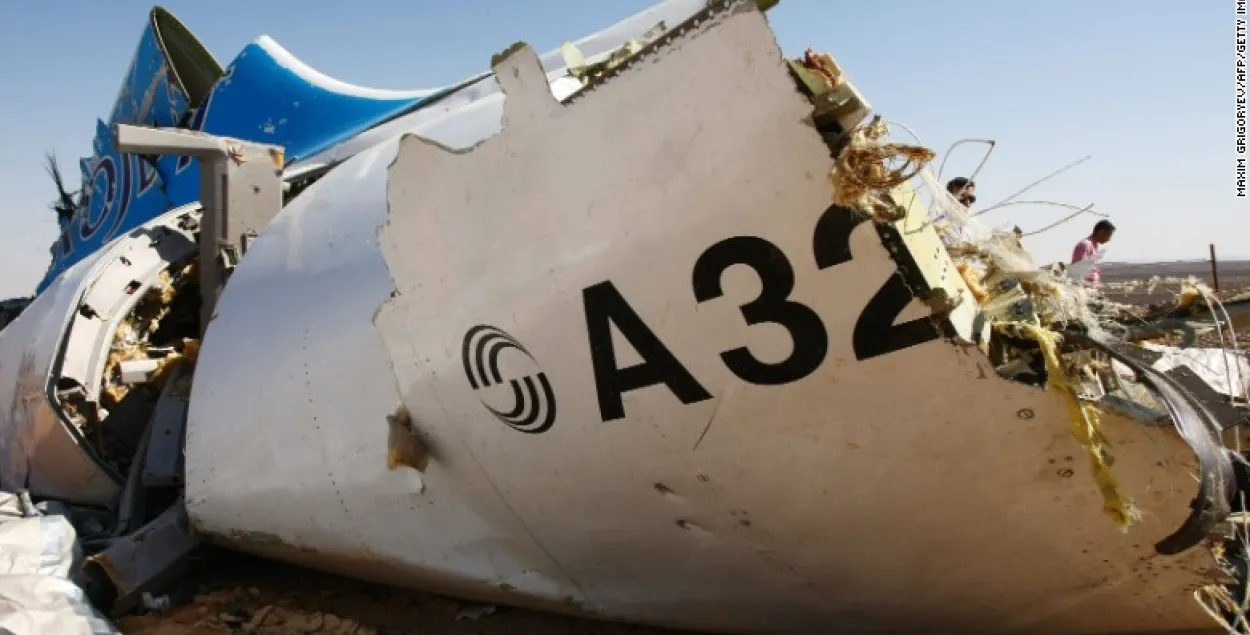 Спецслужбы ЗША: Крушэнне А321 магло быць выклікана выбухам бомбы