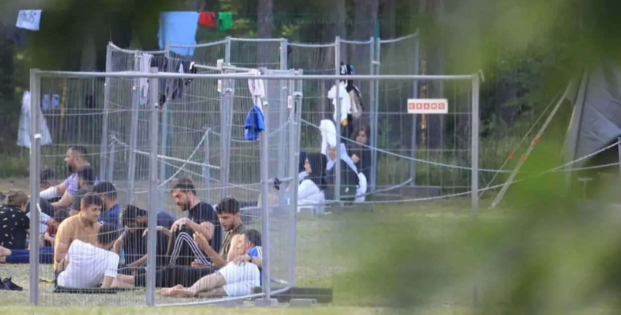Мигранты в центре размещения в Литве / AFP / Scanpix / LETA​