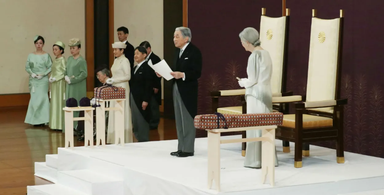 Адбыўся рытуал адрачэння імператара Японіі, які кіраваў краінай 30 гадоў