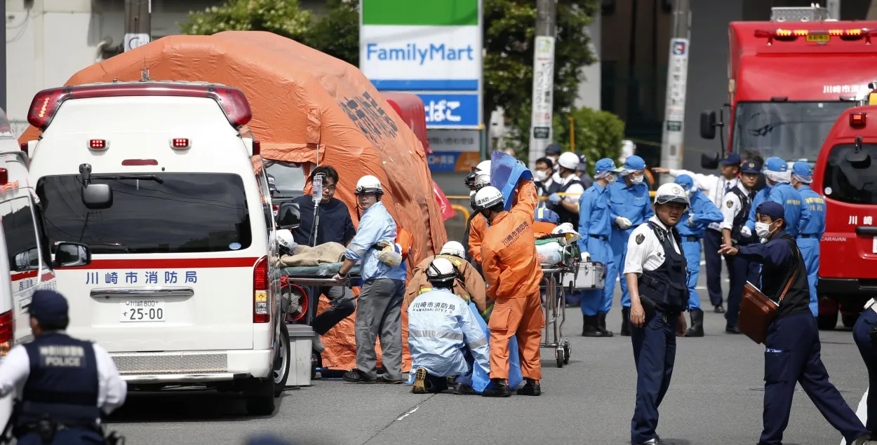 Напад з нажамі на дзяцей у Японіі, два дзясяткі параненых, ёсць ахвяры
