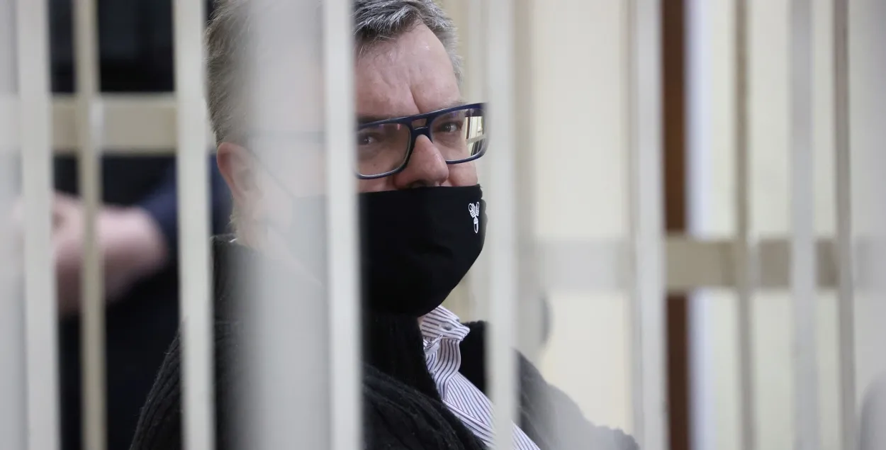 Виктор Бабарико в суде, 17 февраля 2020-го / Oxana Manchuk/BelTA/Handout via REUTERS
