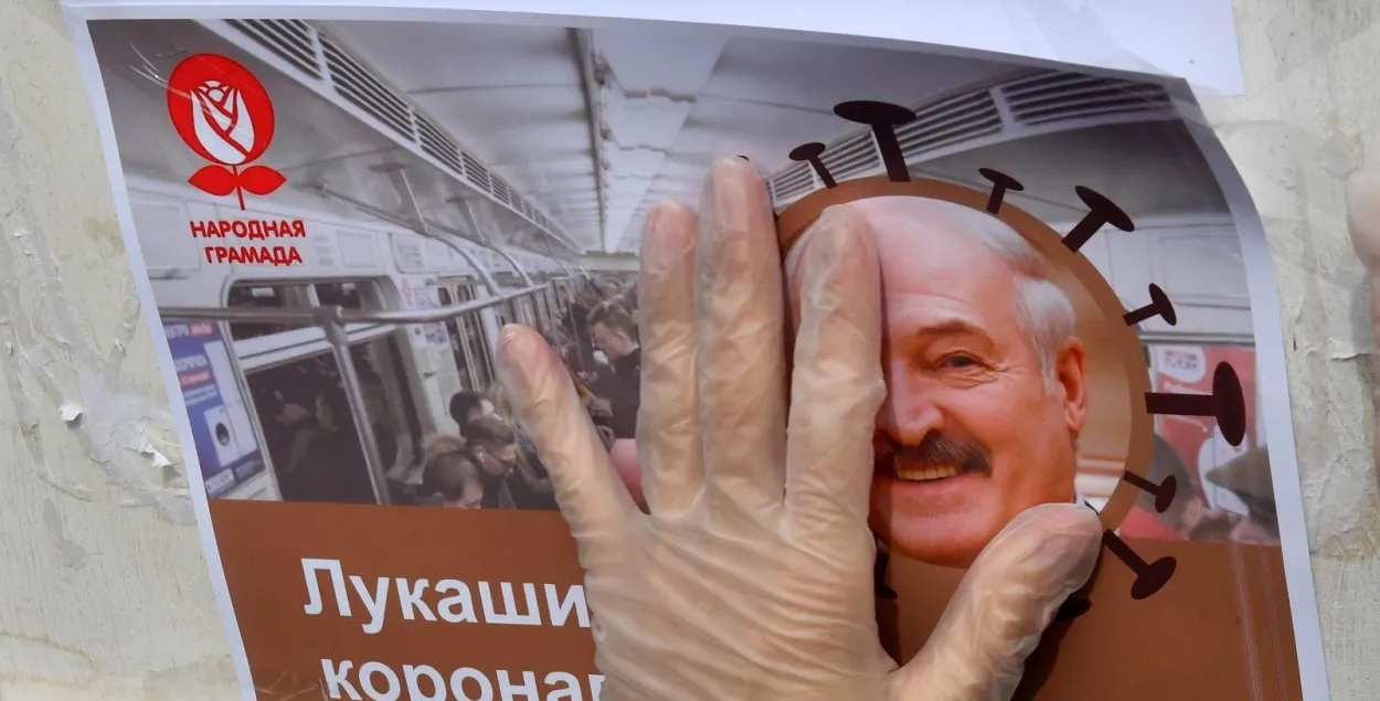 Агитационная продукция на пикете &quot;кандидата протеста&quot; 24 мая 2020-го в Минске​