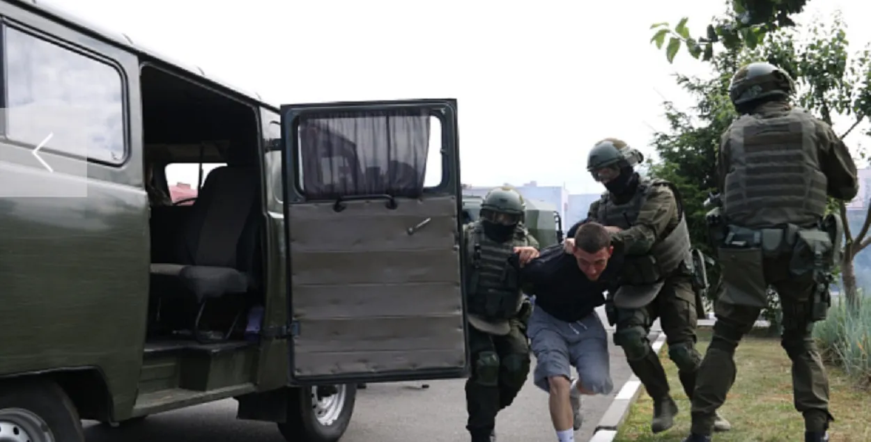 Падчас вучэнняў у Брэсце / bvn.by
