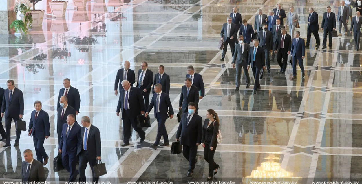 Участники совещания у Александра Лукашенко, которое было посвящено вопросам внешней политики / president.gov.by​
