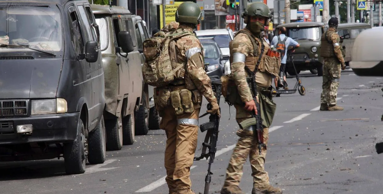 Вагнераўцы ў Растове-на-Доне / Telegram
