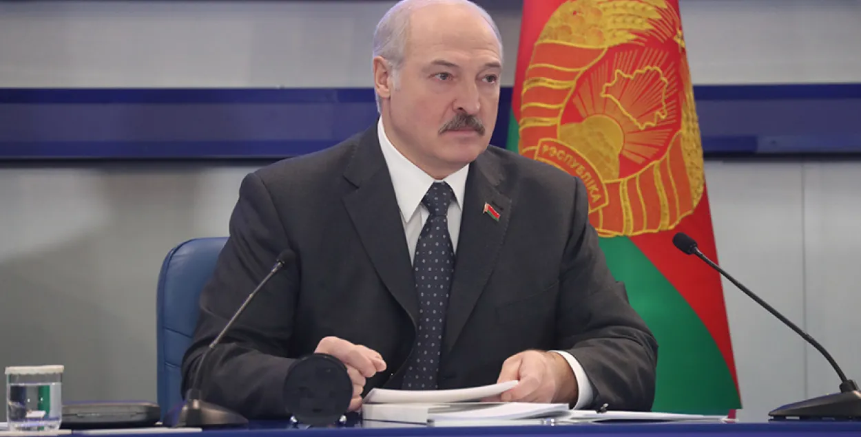 Александр Лукашенко во время прошлогоднего совещания в НОК / БЕЛТА