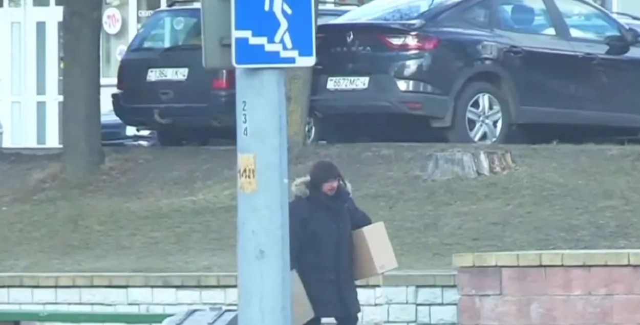 Гродненский "актер-террорист" / Скриншот видео 
